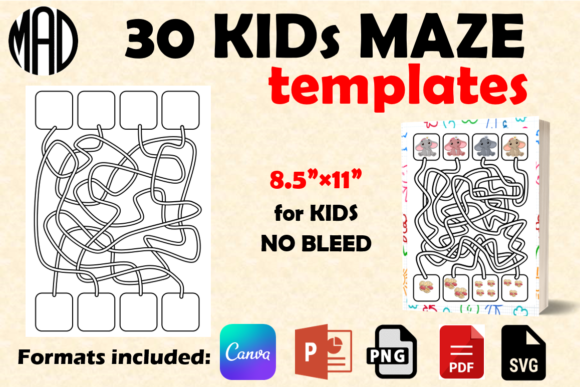 30 Kids Maze Templates: A Curved Path to Creative Projects