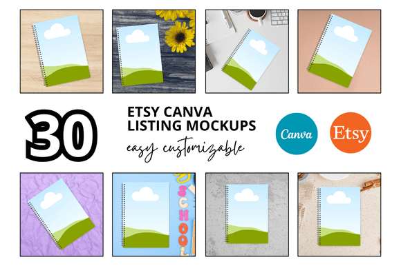 30 Netbook Etsy Mockups: Elevate Your Shop's Visuals