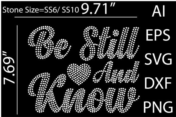 Be Still and Know Rhinestone Templates: Your Design Shortcut