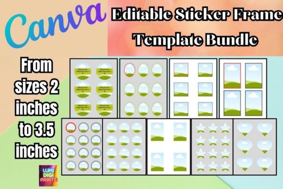 Canva Editable Sticker Templates Bundle: Your Ultimate Design Toolkit