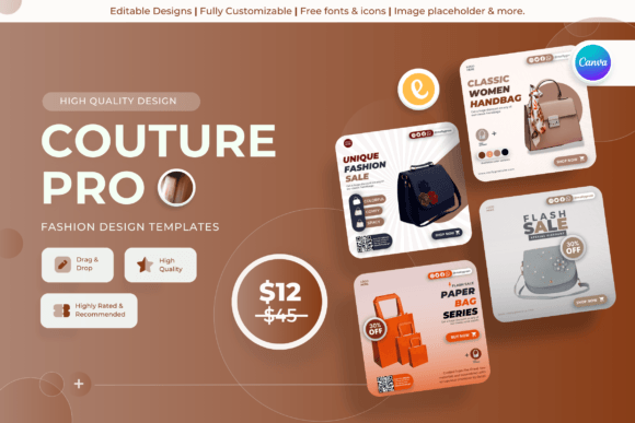 Couture Pro - Fashion Canva Templates
