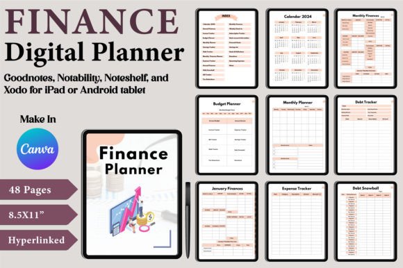 Digital Finance Planner Canva Templates: Your Budgeting Blueprint