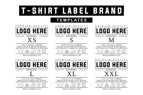 Editable Streetwear Neck Label Templates for Brand Identity