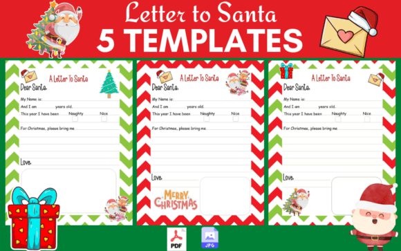 Letter to Santa Templates Christmas Wish: A Festive Asset