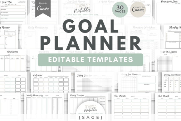 Master Your Ambitions with Goal Planner Canva Templates