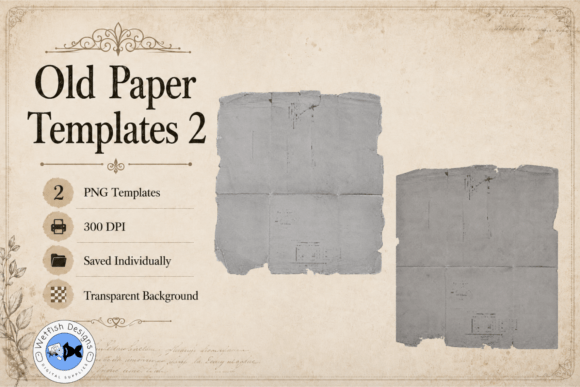 Old Paper PNG Templates 2: Creating Authentic Aged Effects