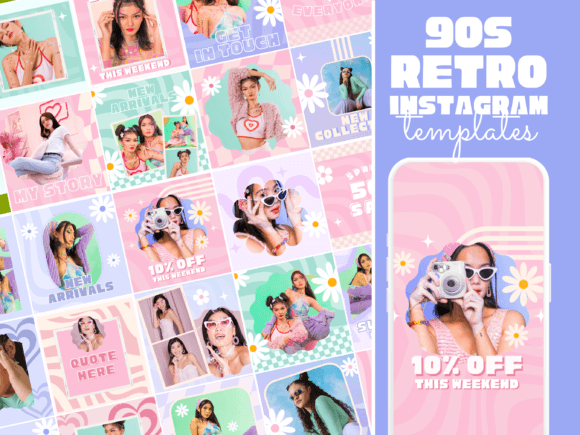 Retro Y2K Instagram Templates: Your Scroll-Stopping Social Media Toolkit