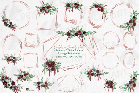 Rose Gold Bridal Floral Frames Templates: A Designer's Toolkit