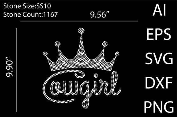 Sparkle Meets Western Charm: Cowgirl Rhinestone Design Templates