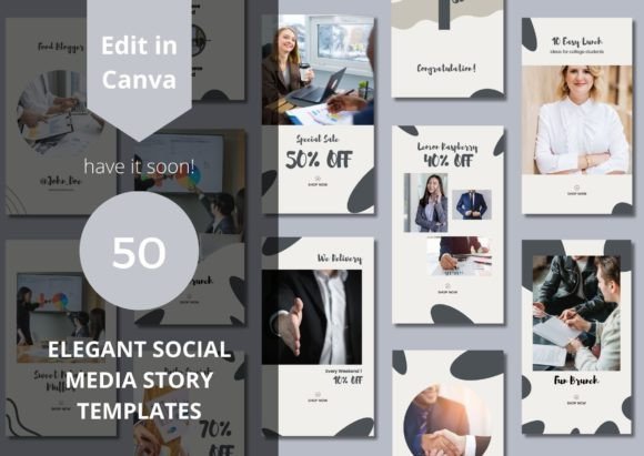 Transform Your Feed with 50 Elegant Social Media Canva Templates