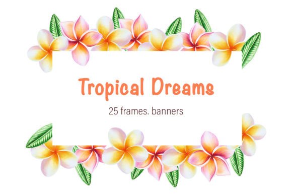 Tropical Frames & Templates: A Designer’s Clip Art Toolkit
